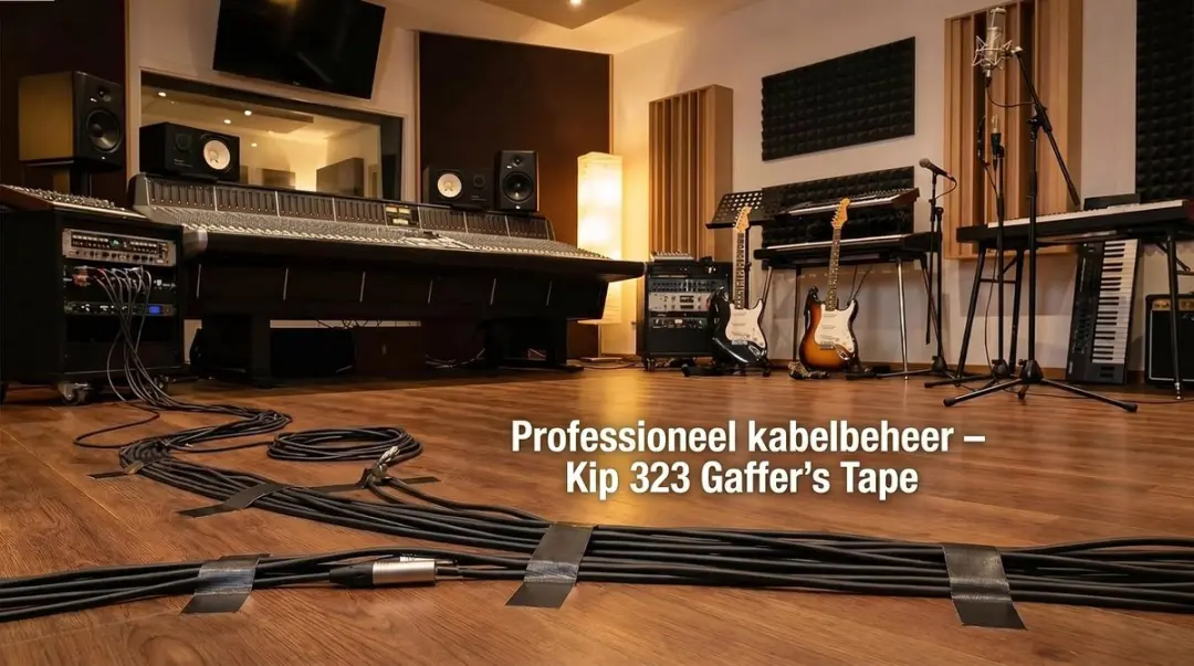 Kip 323 Gaffer Tape 50mm - 50m - Zwart