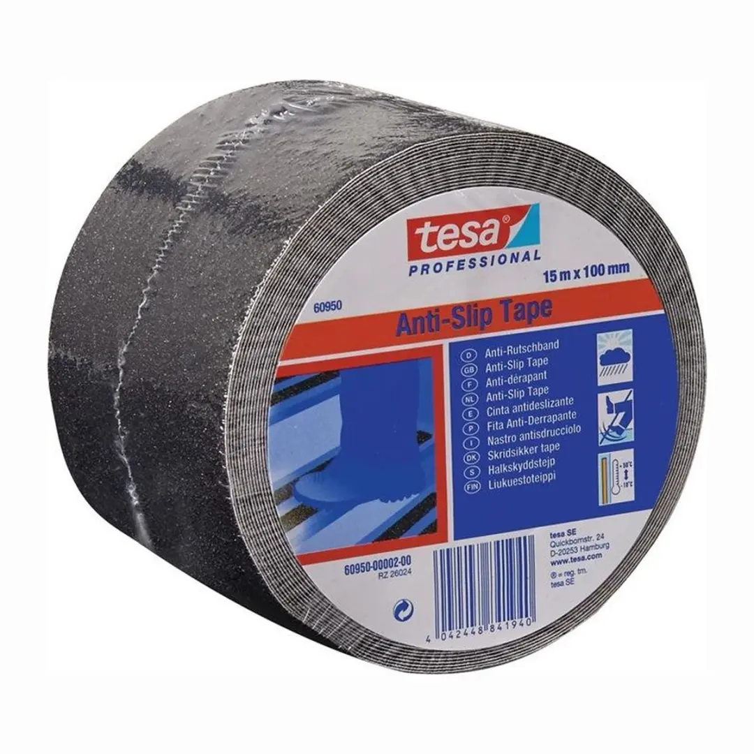 Tesa Anti-Slip Tape 100mm x 15m - Zwart