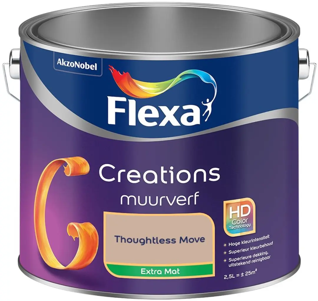 Flexa Creations Muurverf Thoughtless Move Extra Mat 2,5L