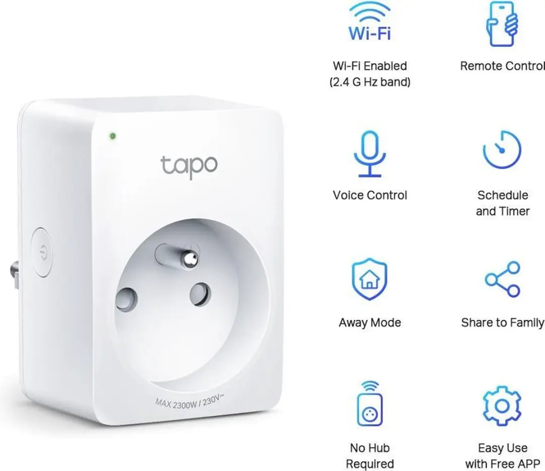 TP-Link Tapo P100 Slimme Stekker - 2 Stuks