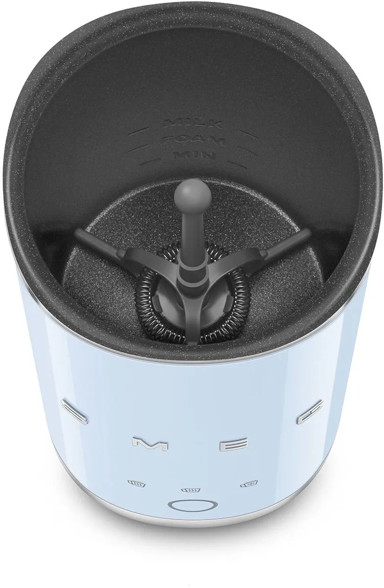 Smeg MFF02PBEU Melkopschuimer - 500W - Pastelblauw - afbeelding 6 van 6
