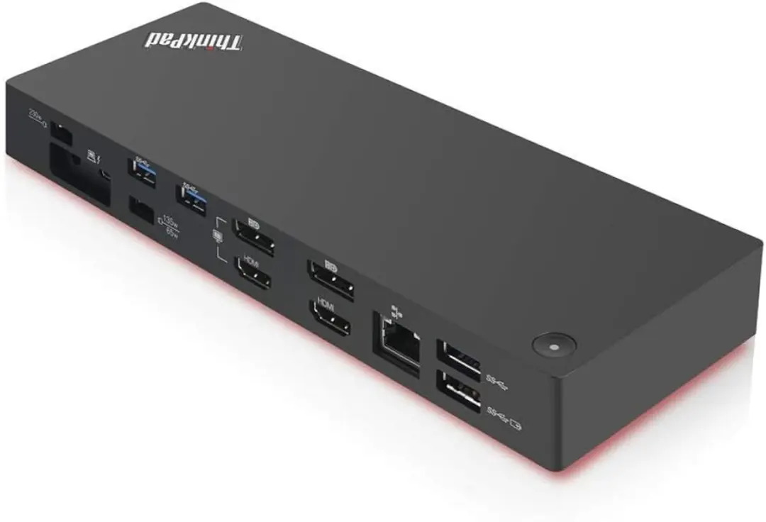 Lenovo 40AN0135EU Thunderbolt 3 Dock - Zwart/Rood