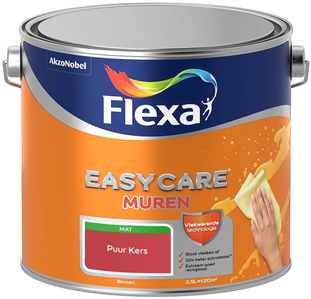 Flexa Easycare Muren Puur Kers Mengverf 2,5L