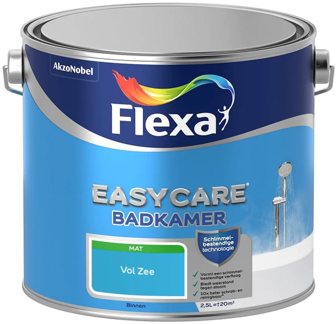 Flexa Easycare Badkamer Mengverf Vol Zee 2,5L