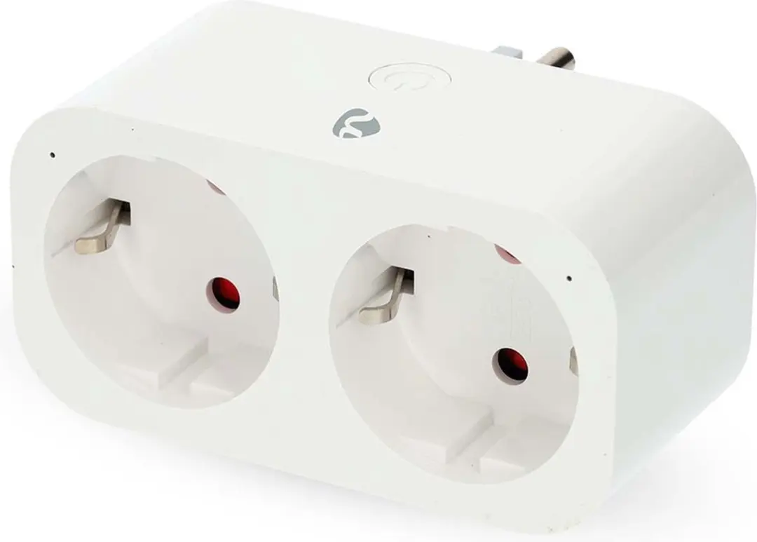 Nedis SmartLife Slimme Stekker 2-Wegs WiFi - Energiemeter 3680W - Wit