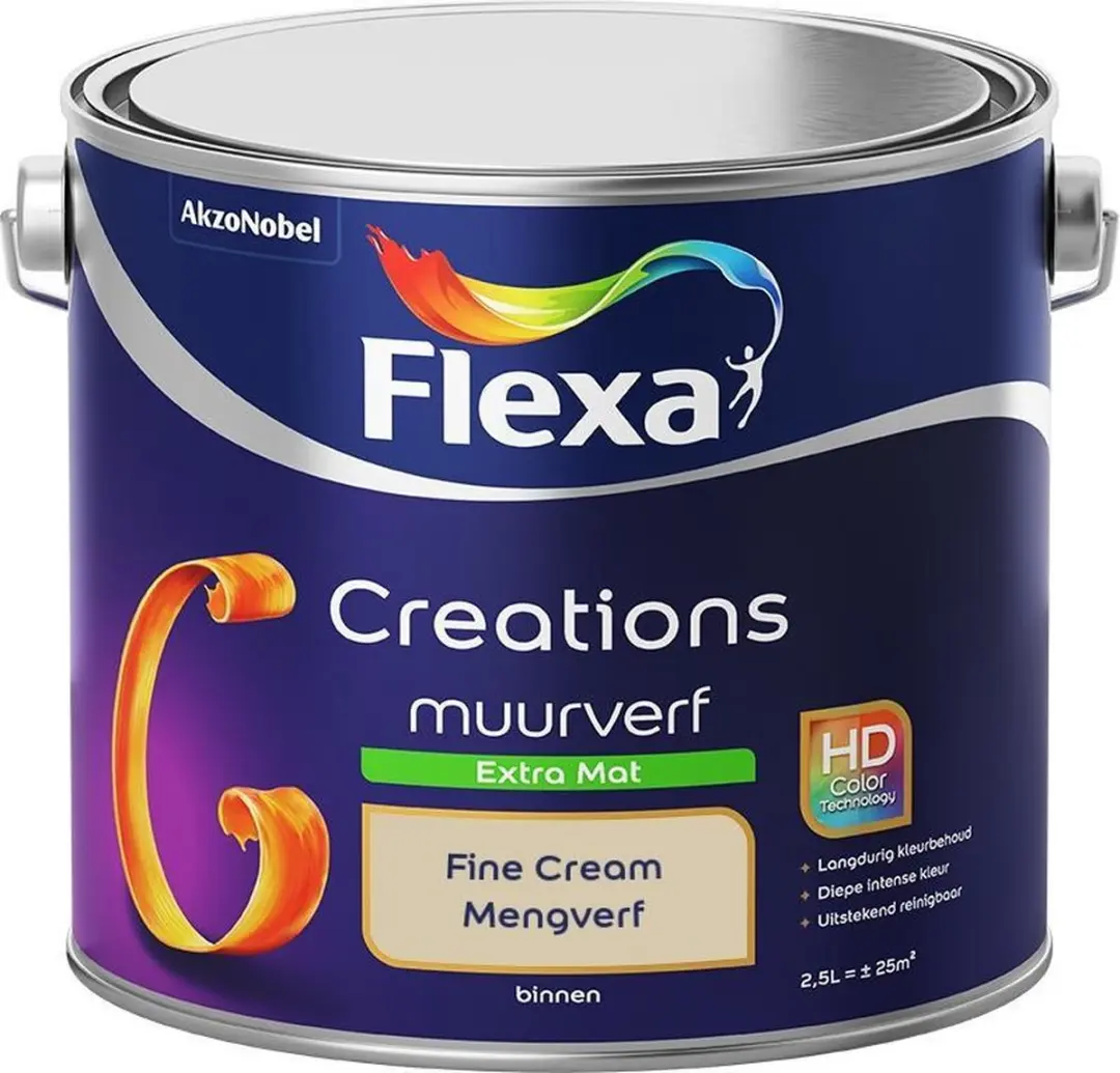 Flexa Creations Muurverf Extra Mat Fine Cream 2,5L