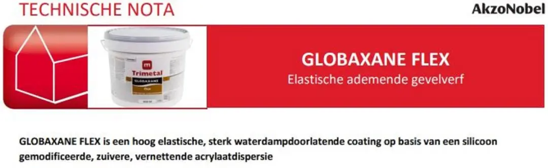 Trimetal Globaxane Flex Afwerkingslaag 10L - Wit