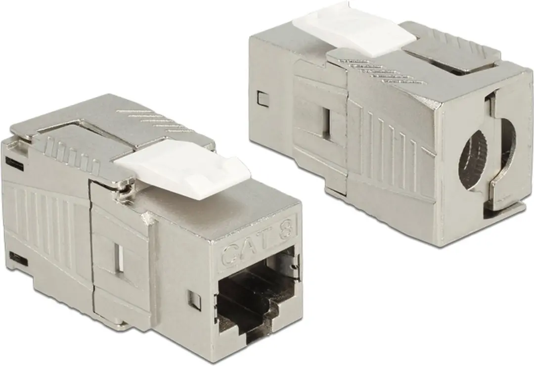 Delock Keystone Module RJ45 Cat.8.1 - Zwart