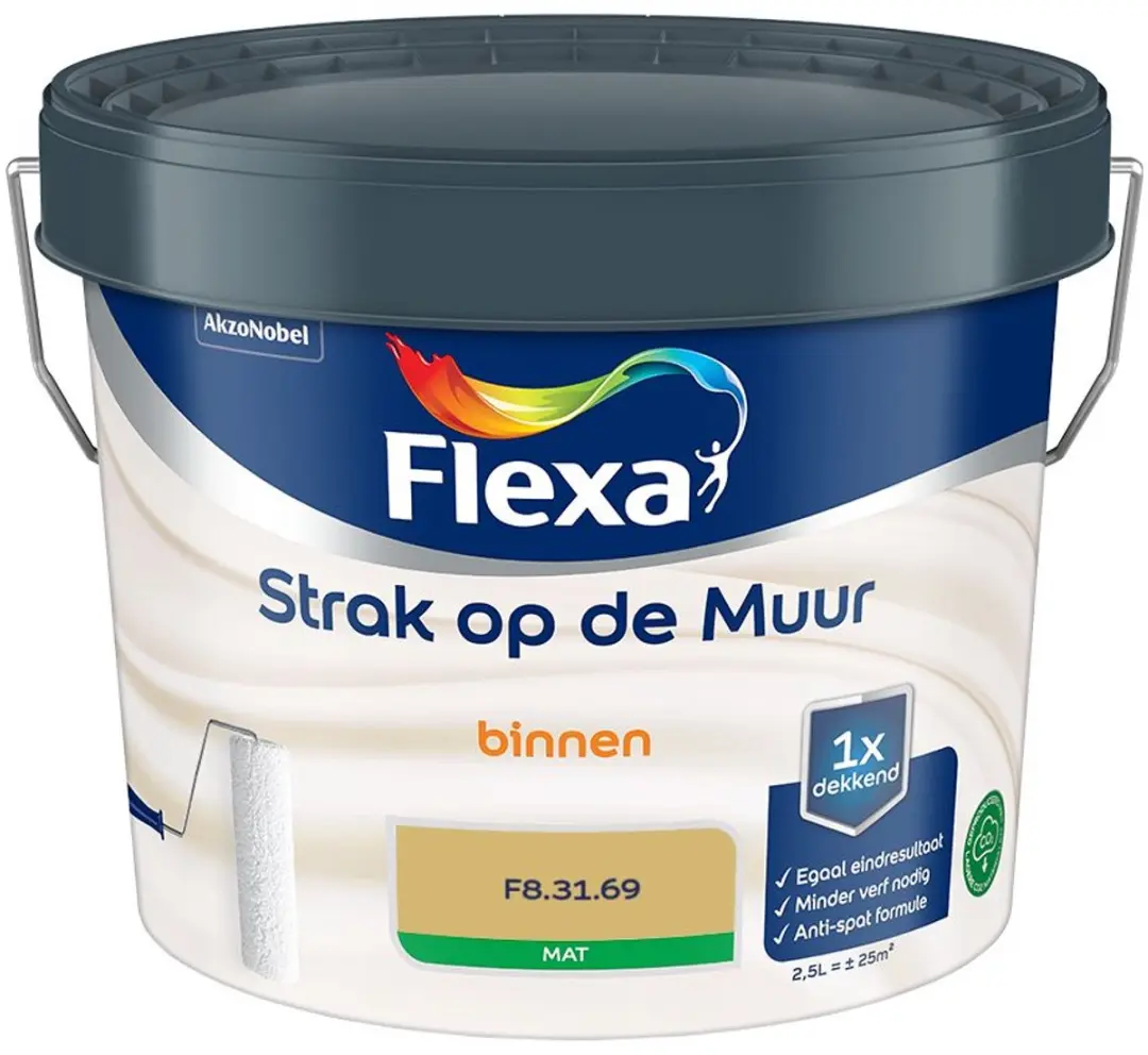 Flexa Strak Op De Muur Binnen Mat Mengverf 2,5L