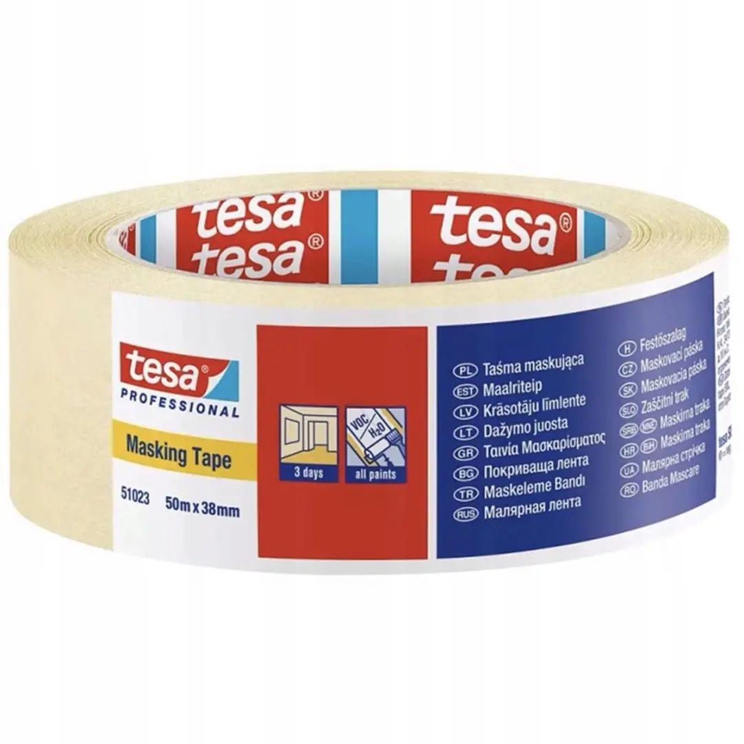 Tesa Professionele SchilderTape Geel 38mm x 50m