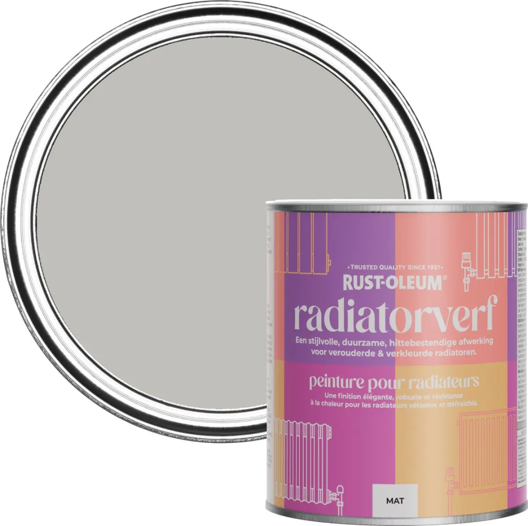 Rust-Oleum Radiatorverf Lichtgrijs Kiezel 750ml