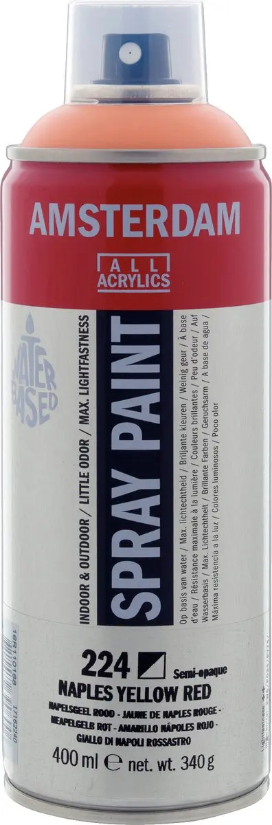 Talens Spraypaint 224 Napelsgeel Rood