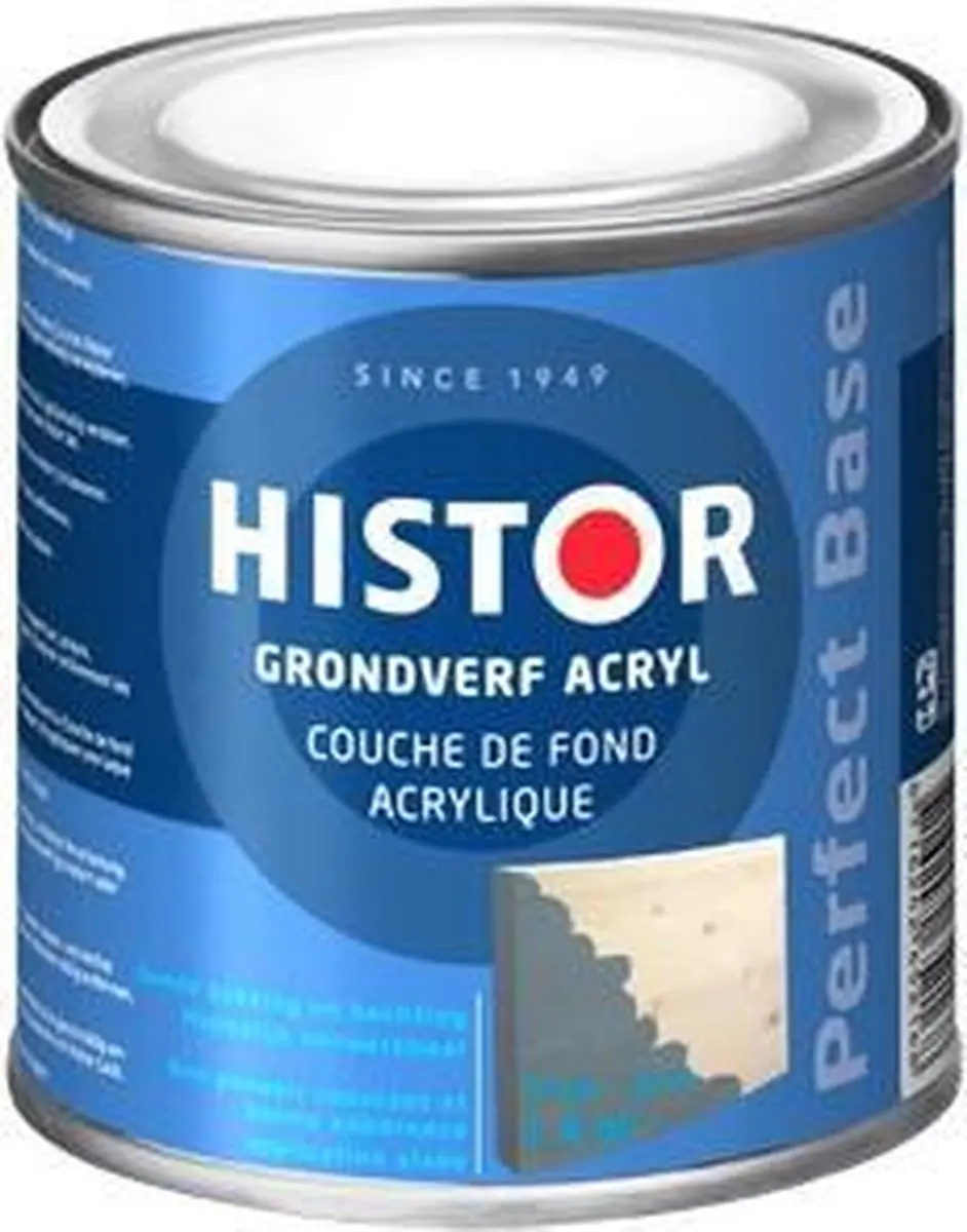Histor Perfect Base Grondverf Acryl 0,25L - Grijs