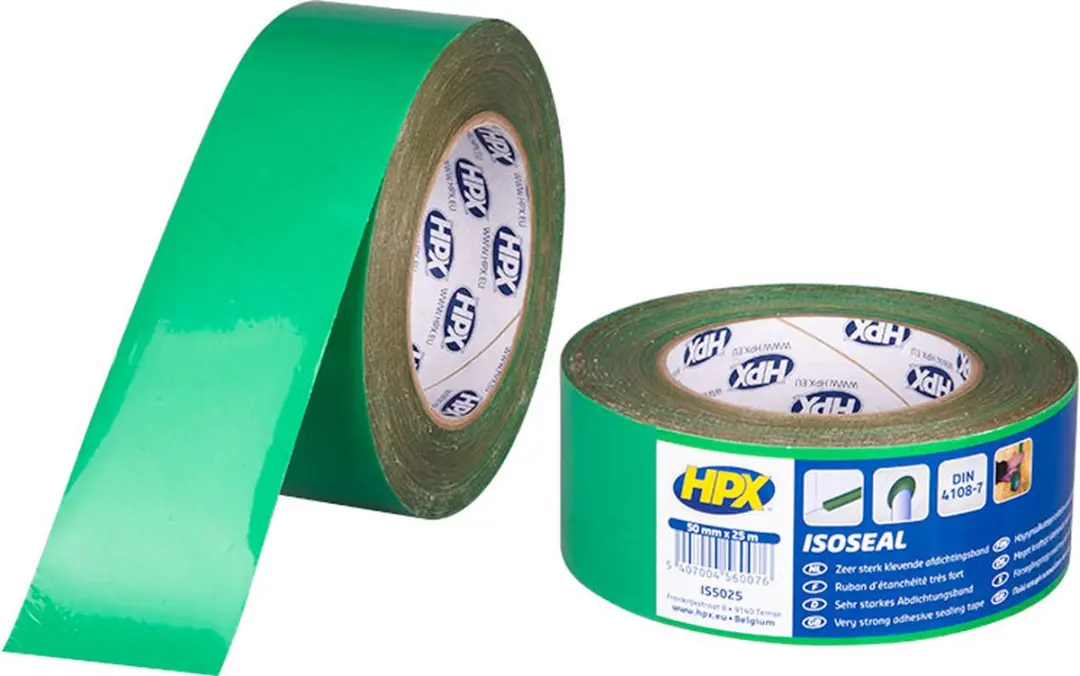 HPX PE Filmtape Groen 50mm x 25m