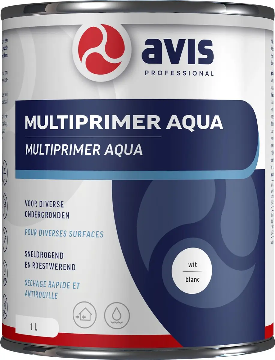 Avis Aqua Multiprimer - Wit - 250 ml