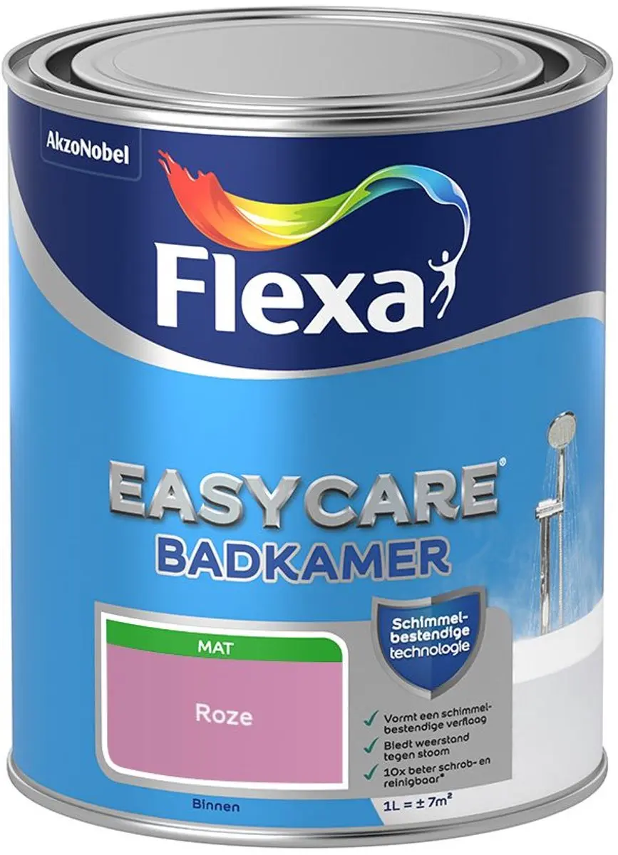 Flexa Easycare Badkamer Mengverf Roze 1L