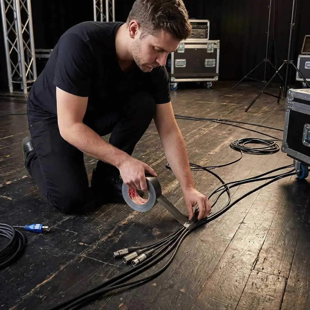 Kip 323 Gaffer Tape 100mm - Zwart