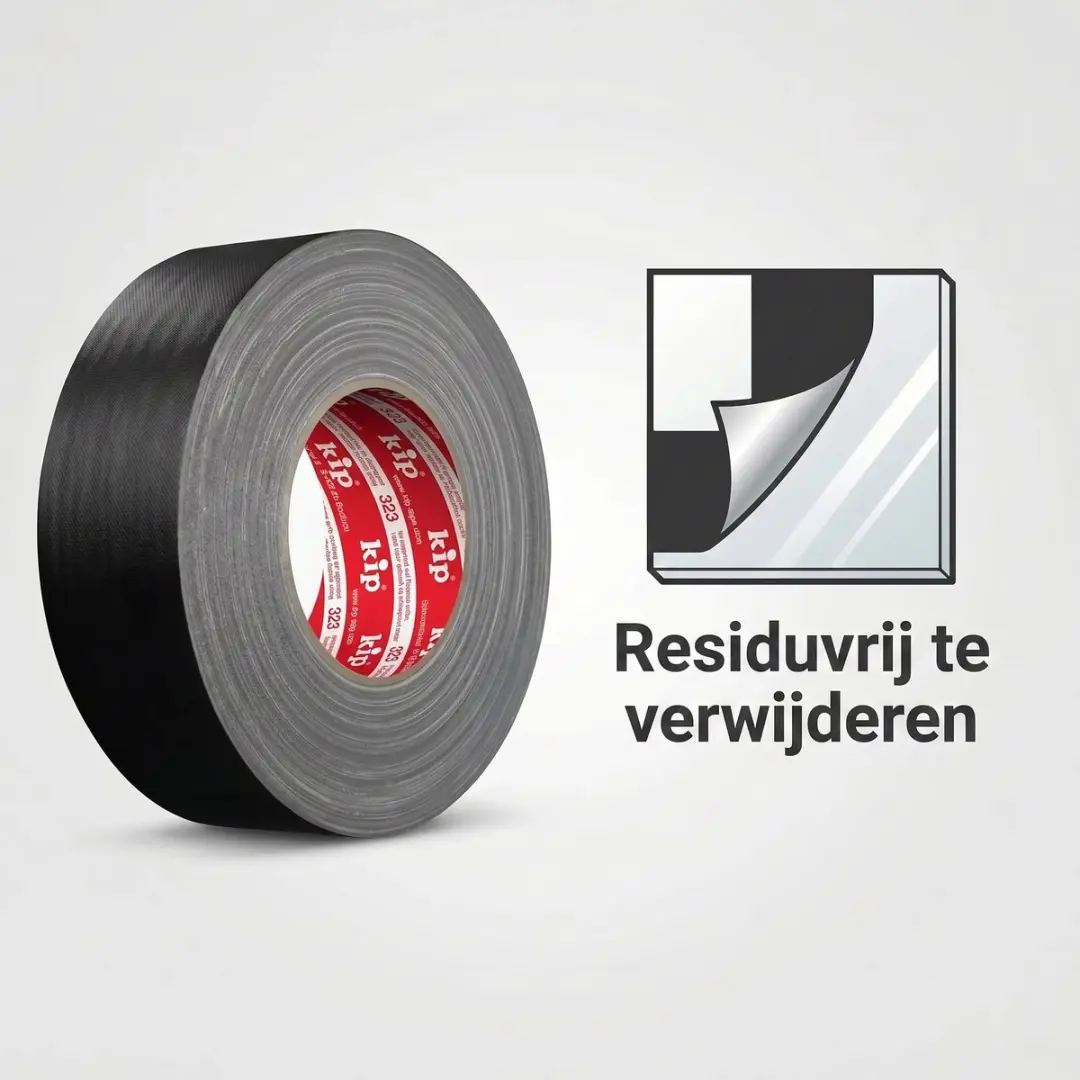 Kip 323 Gaffer Tape 100mm - Zwart