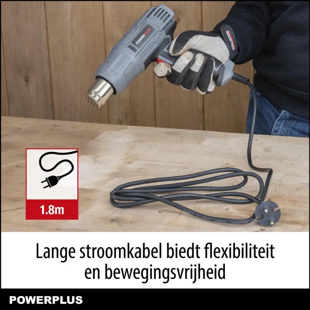 Powerplus POWX351 Elektrisch Verfpistool 800ml - Geel