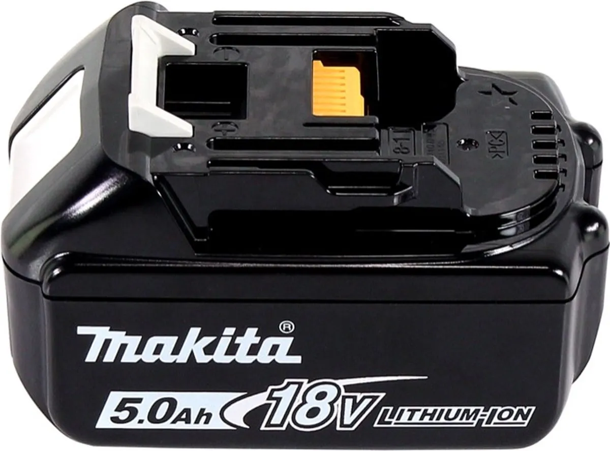 Makita DWR 180 T1J Accu-ratelsleutel 47,5 Nm - 1/4" 3/8" - 5,0 Ah - Turquoise/Zwart