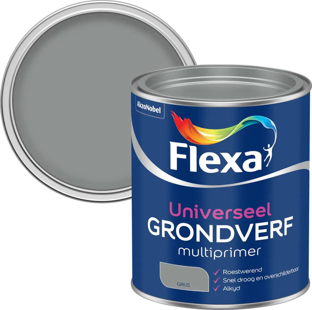 Flexa Grondverf Multiprimer Grijs 750ml