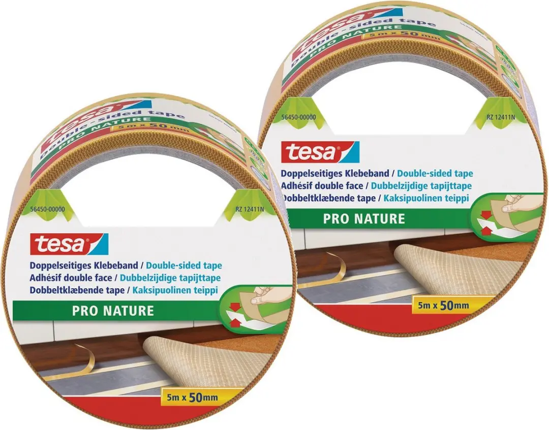 Tesa Pro Nature Tapijttape Beige
