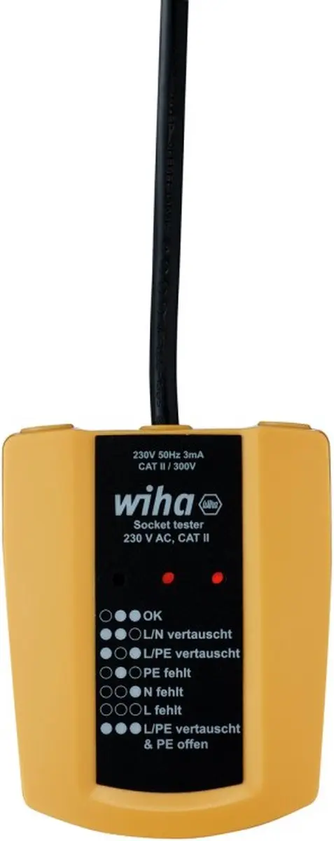 Wiha SB25561 Stopcontacttester 230V AC - CAT II