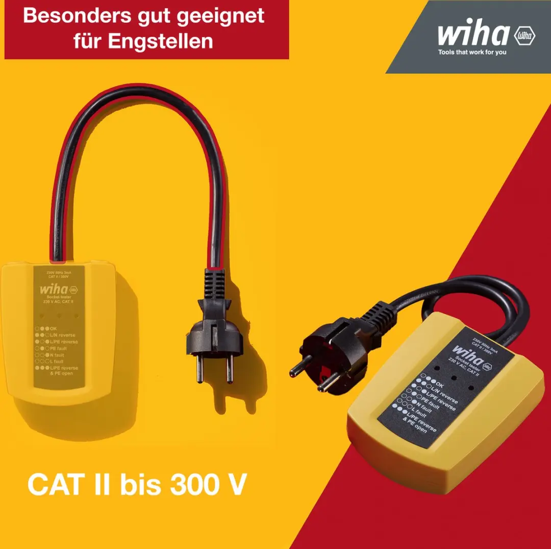 Wiha SB25561 Stopcontacttester 230V AC - CAT II