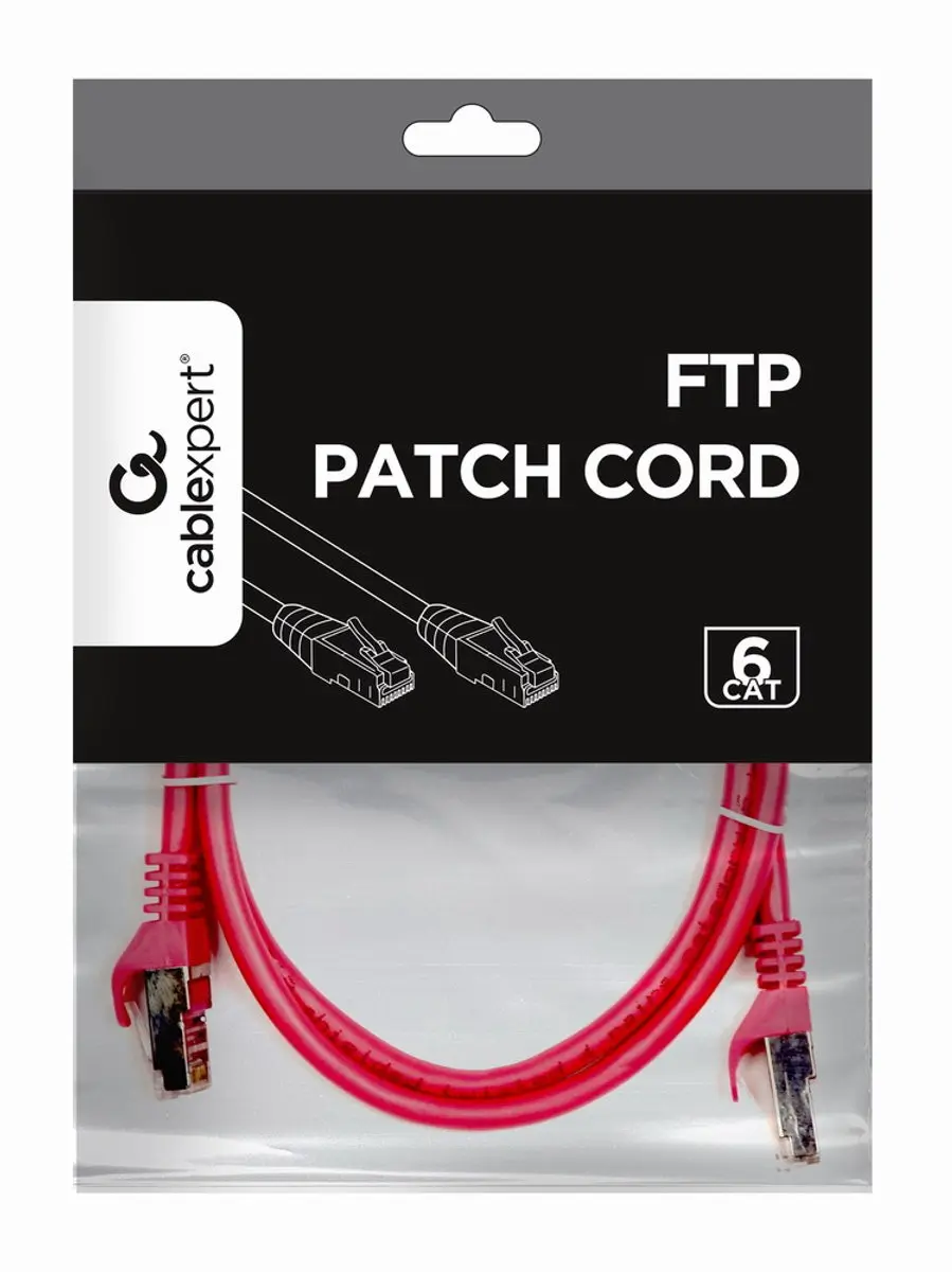 Gembird PP6-1M/RO FTP Category 6 Kabel - 1M - Roze