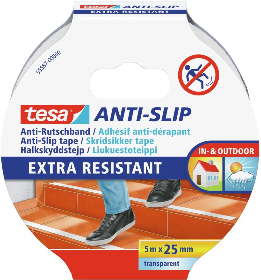 Tesa Anti-Slip Plakband 25mm x 5m - 3 Stuks - afbeelding 6 van 6