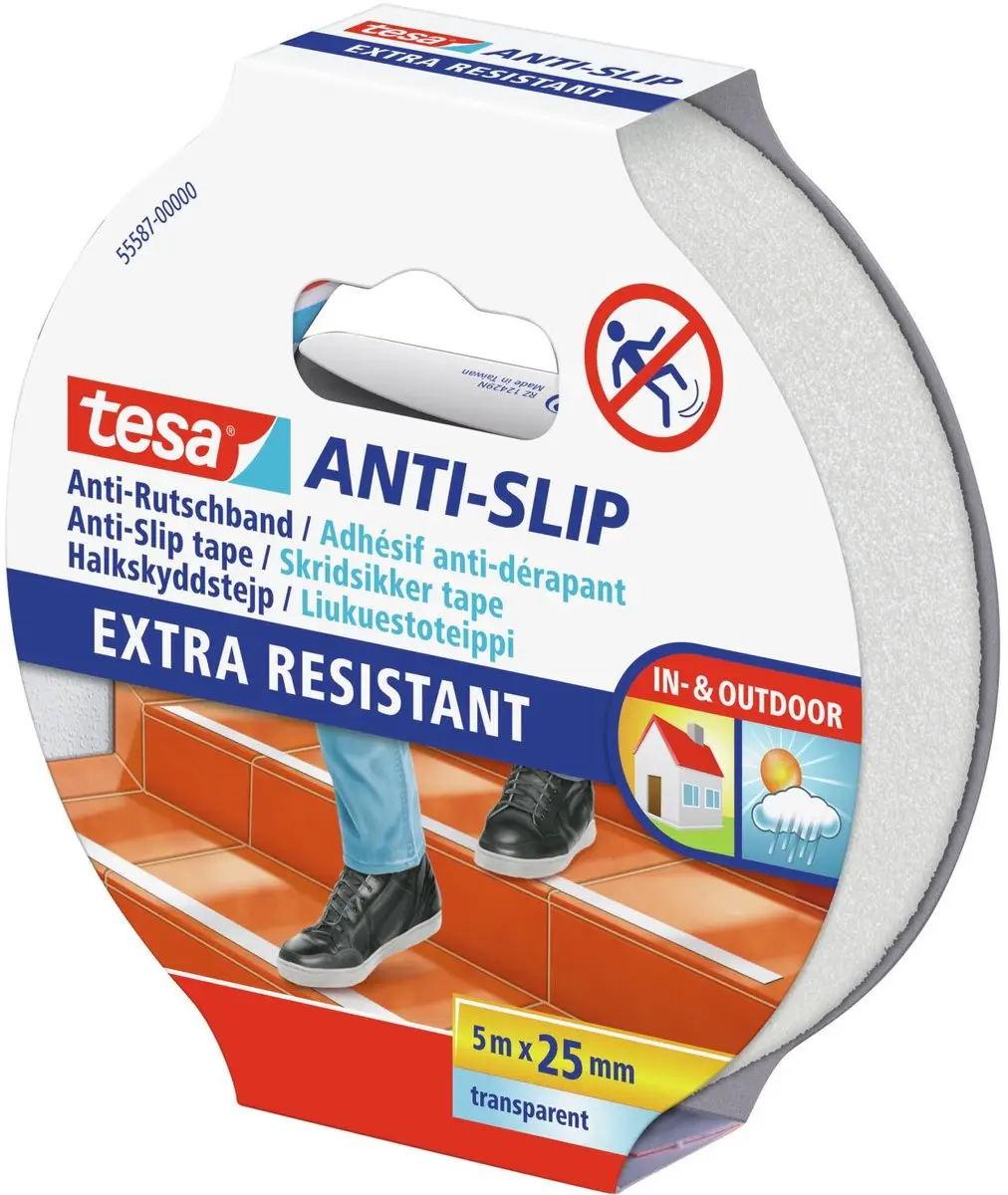 Tesa Anti-Slip Plakband 25mm x 5m - 3 Stuks