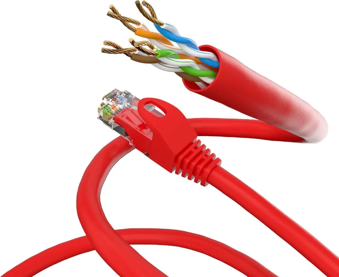 Wentronic CAT6 Netwerkkabel RJ45 - Rood 0.5m