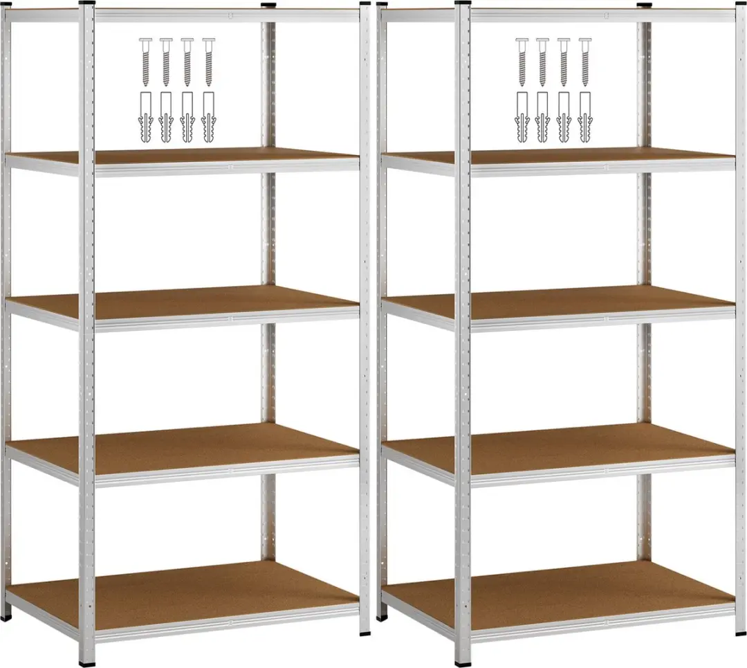 Monzana Stellingkast Set 2x 190x90x60cm