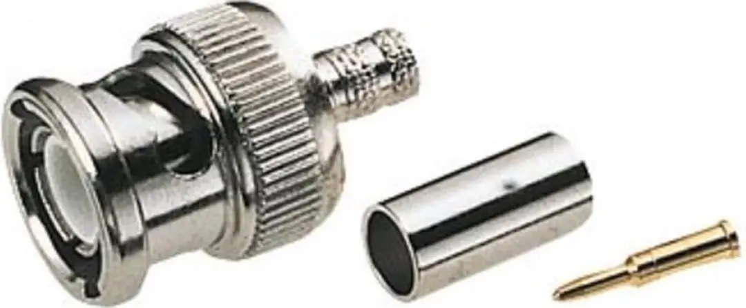 Nedis BNC Connector 2.55mm Mannelijk - Grijs
