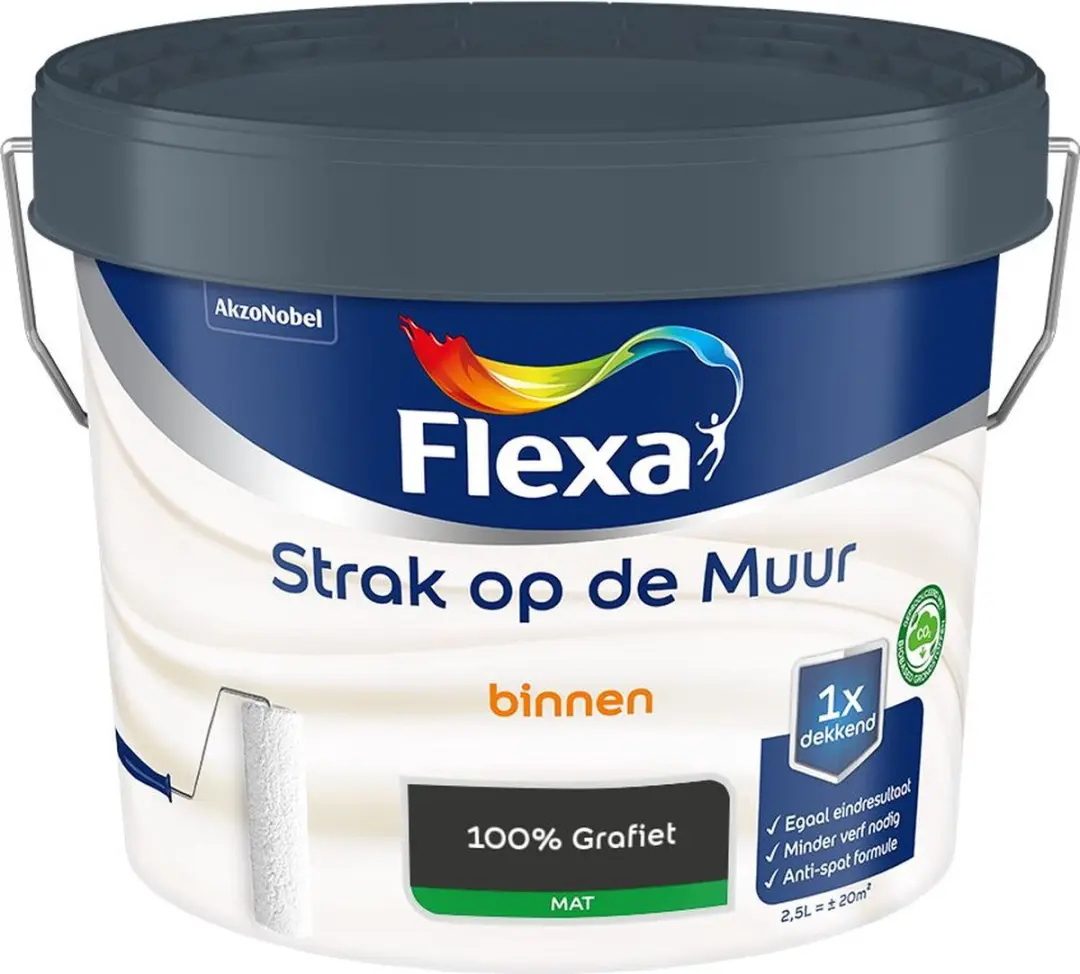 Flexa Strak Op De Muur Binnen Mat Mengverf 2,5L