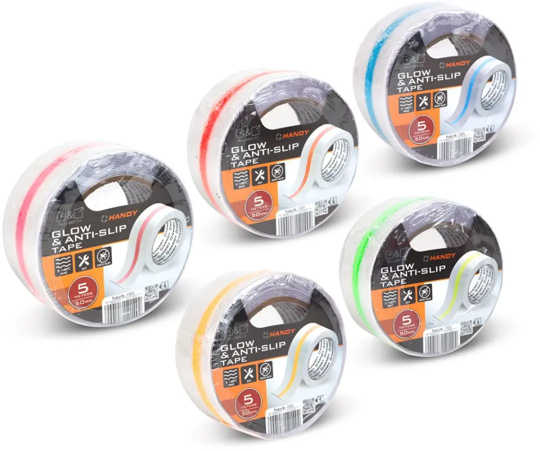 Handy Rol Antislip Plaktape 5m x 50mm - Glow-in-the-Dark