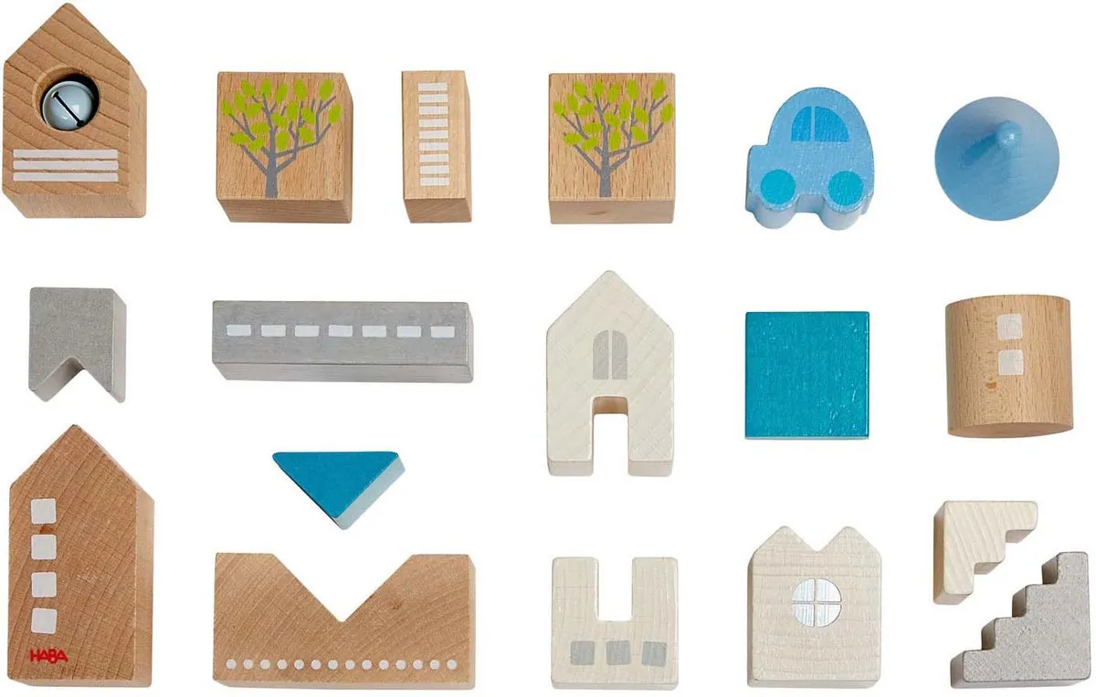 Haba Bouwstenen Bad Rodach - 18 Stuks - Multicolor