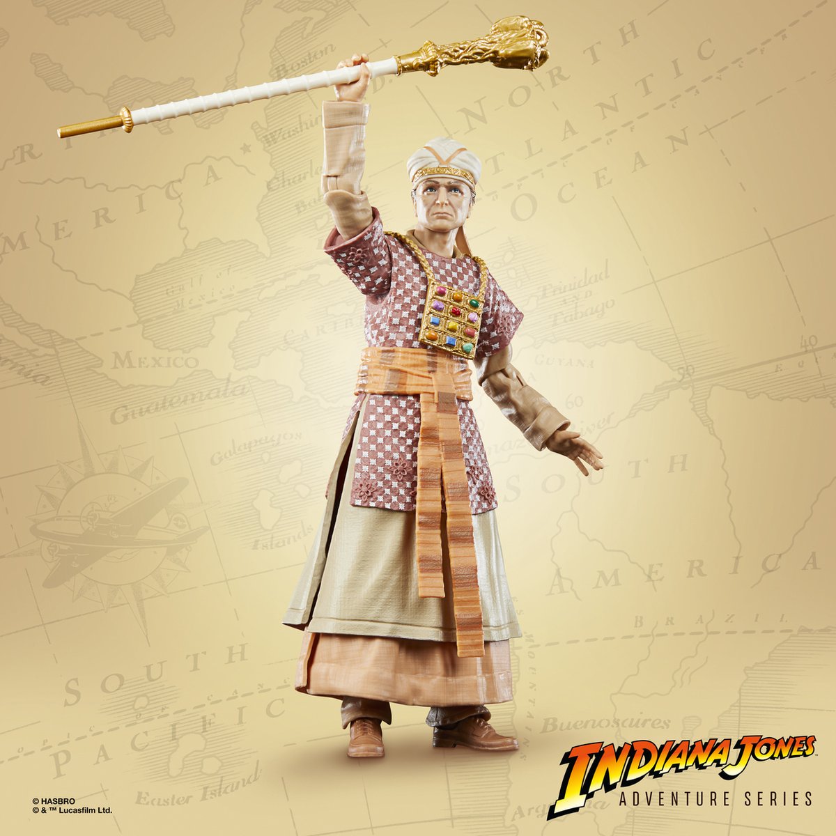 Hasbro Indiana Jones - René Belloq (Ceremonial) (Raiders of the Lost Ark) 15 cm Adventure Series Action figure - Multicolours