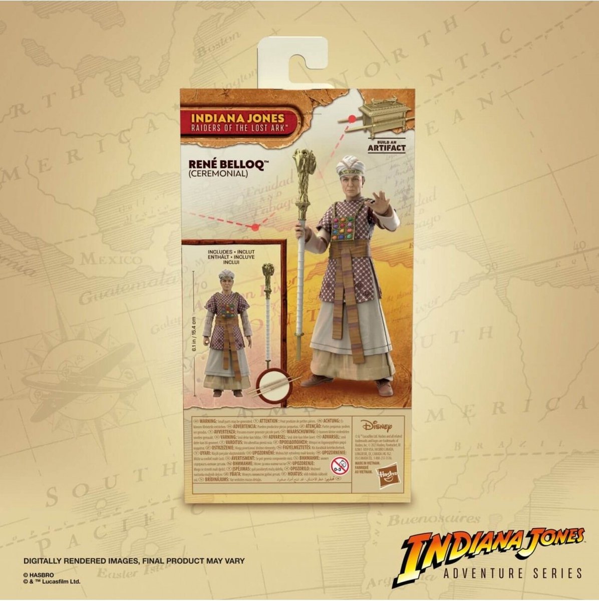 Hasbro Indiana Jones - René Belloq (Ceremonial) (Raiders of the Lost Ark) 15 cm Adventure Series Action figure - Multicolours