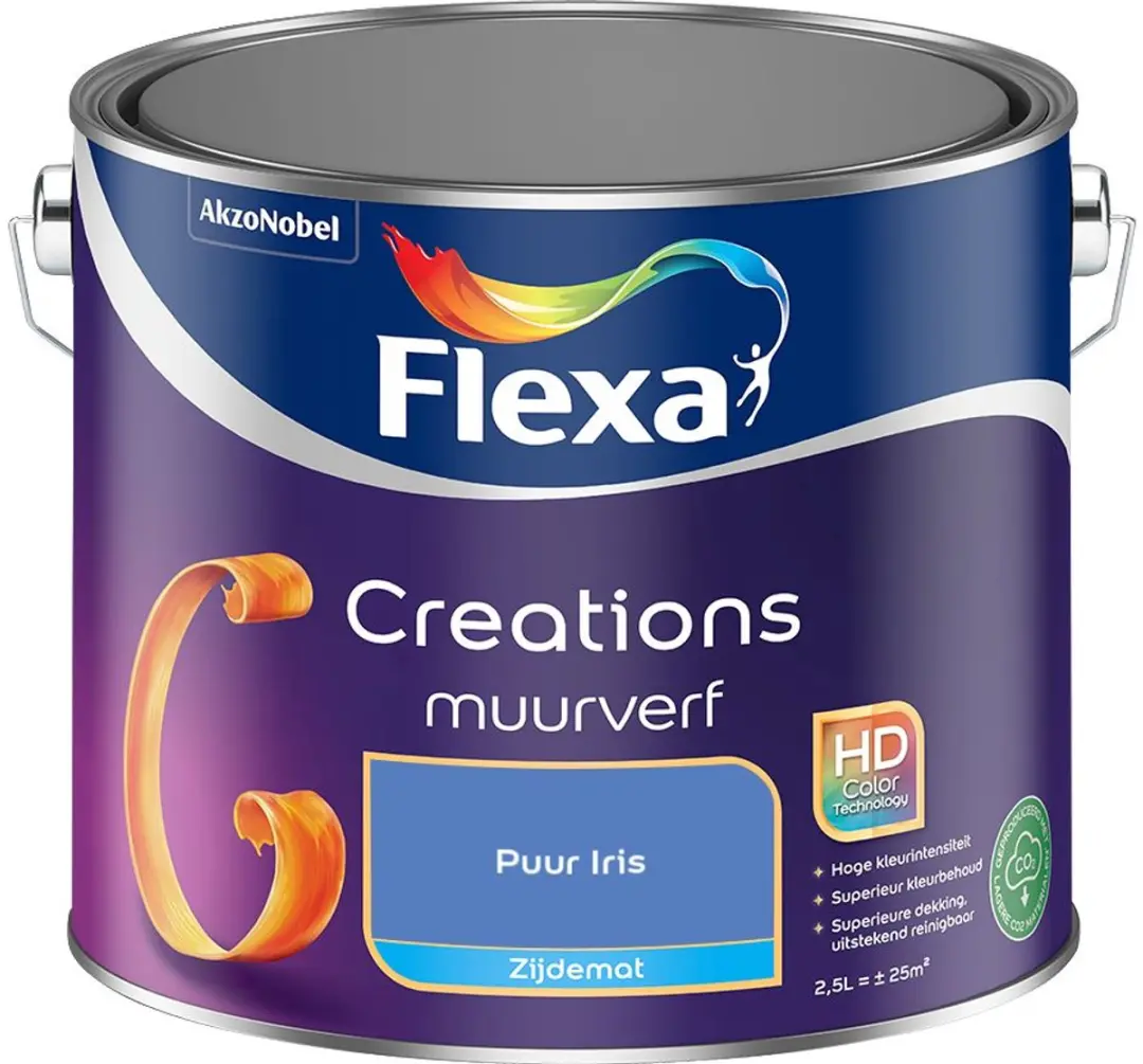 Flexa Creations Muurverf Zijdemat Puur Iris 2,5L