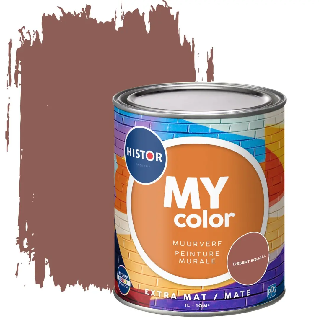 Histor MY Color Muurverf Extra Mat 2.5L - Rood
