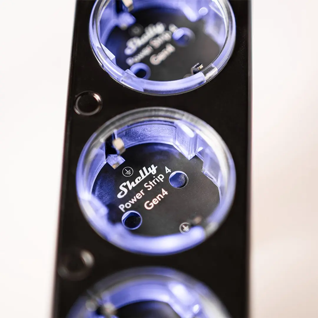 Shelly Power Strip 4 Gen4 Smart Stekkerdoos - Transparent