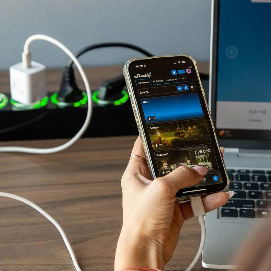 Shelly Power Strip 4 Gen4 Smart Stekkerdoos - Transparent - afbeelding 6 van 6