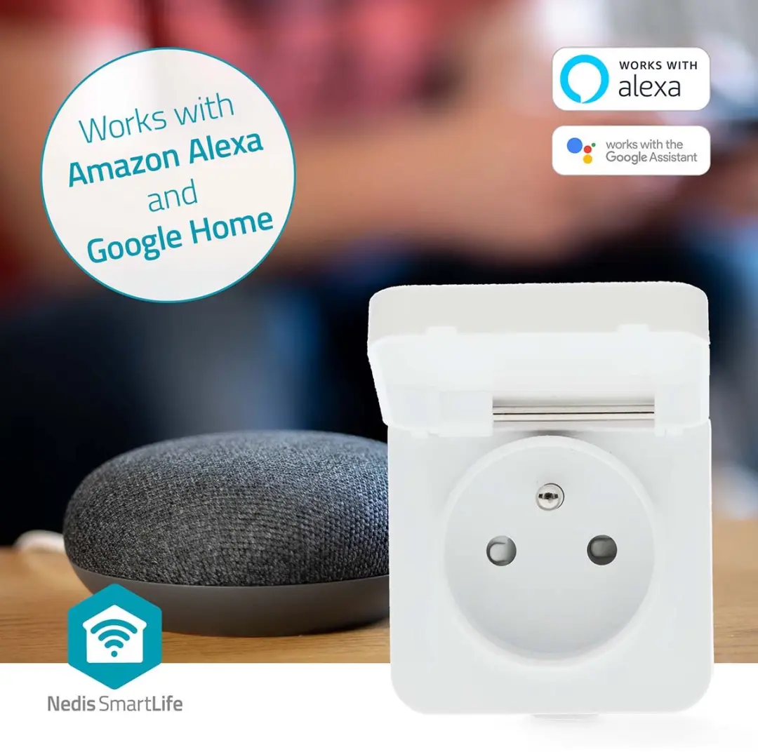 Nedis SmartLife Slimme Stekker Wi-Fi 3680W - Wit