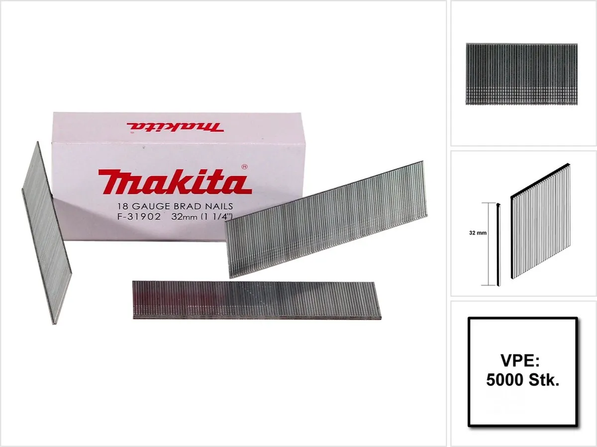 Makita F-31902 Bradnagels 32mm - 5000 Stuks