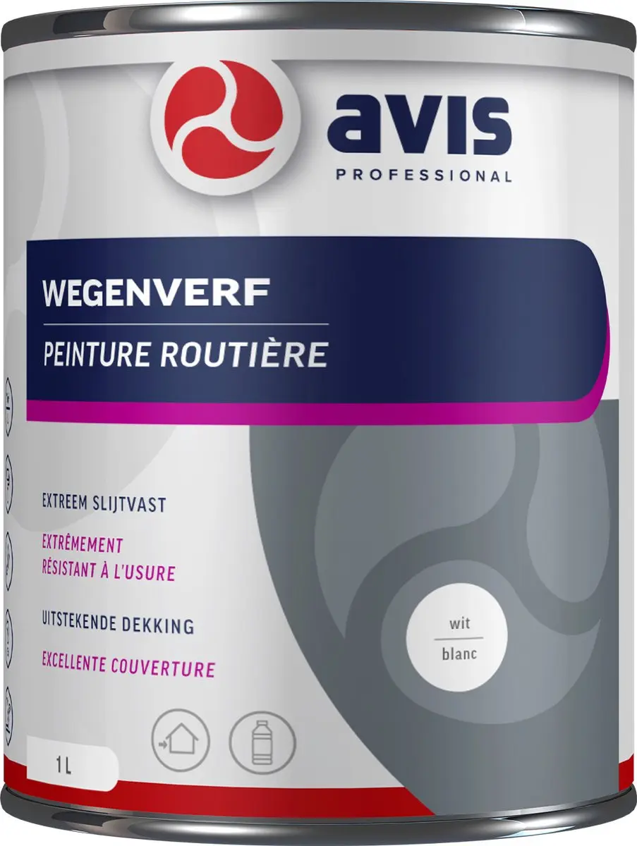 Avis Wegenverf Wit - 2,5 l