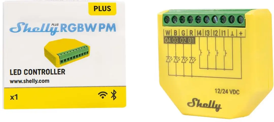 Shelly Plus RGBW PM SNDC-0D4P10WW