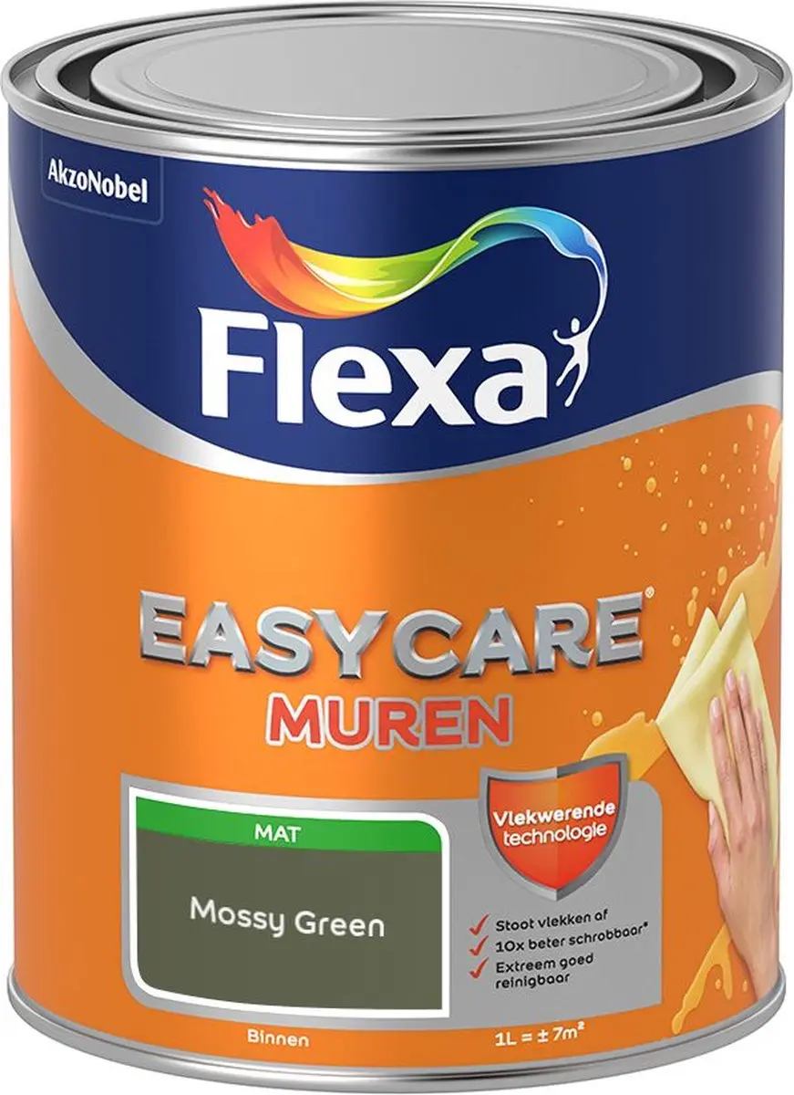 Flexa Easycare Murenverf Mossy Green 1L