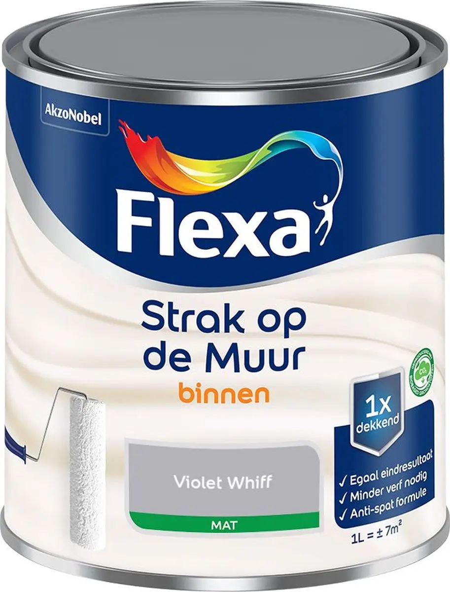 Flexa Strak Op De Muur Violet Whiff Mengverf 1L
