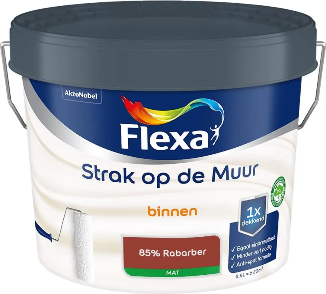 Flexa Mengverf 85% Rabarber 2,5L